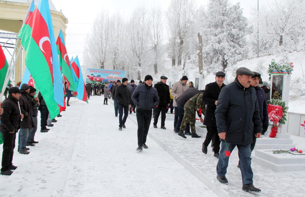 Daşkəsəndə 20 Yanvar – Ümumxalq Hüzn Günü ehtiramla qeyd olundu - FOTOLAR
